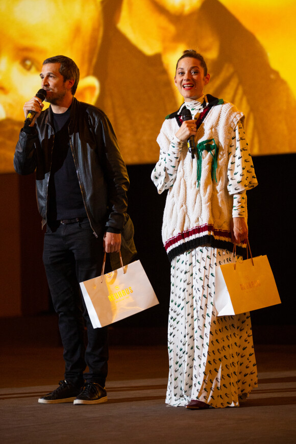 Marion Cotillard et son compagnon Guillaume Canet lors de l'avant-première du film "Nous finirons ensemble" au cinéma UGC Brouckère à Bruxelles, Belgique, le 23 avril 2019. © Alain Rolland/ImageBuzz/Bestimage