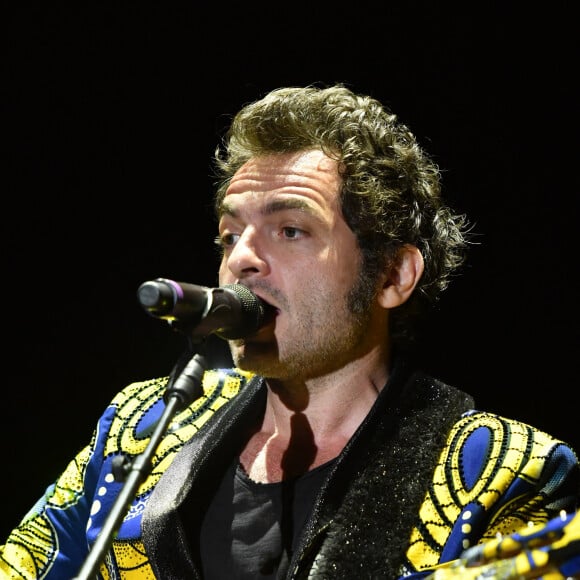 Le chanteur M (Mathieu Chedid) - Festival Solidays à l'Hippodrome de Longchamp à Paris - Jour 3 le 25 juin 2017. © Lionel Urman/Bestimage 