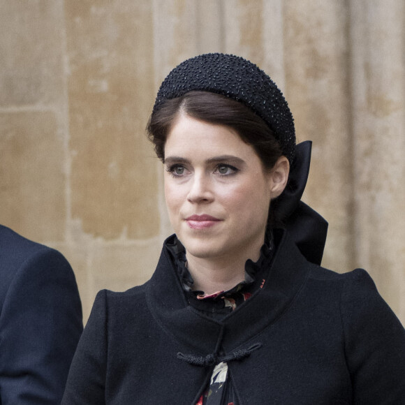 La princesse Eugenie d'York - Service d'action de grâce en hommage au prince Philip, duc d'Edimbourg, à l'abbaye de Westminster à Londres, le 29 mars 2022. Le prince Philip, duc d'Edimbourg, est décédé le 9 avril 2021.