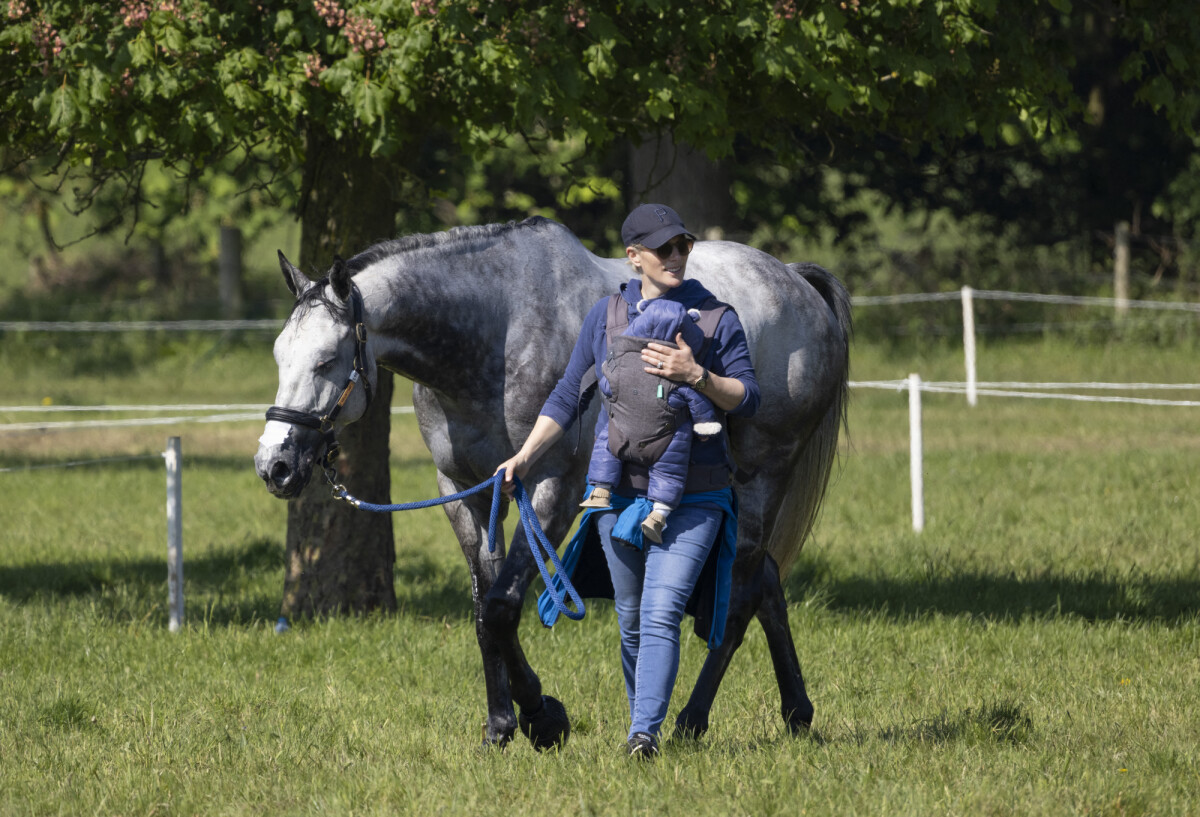 Photo Zara Tindall et son bébé Lucas assistent au "Houghton Hall