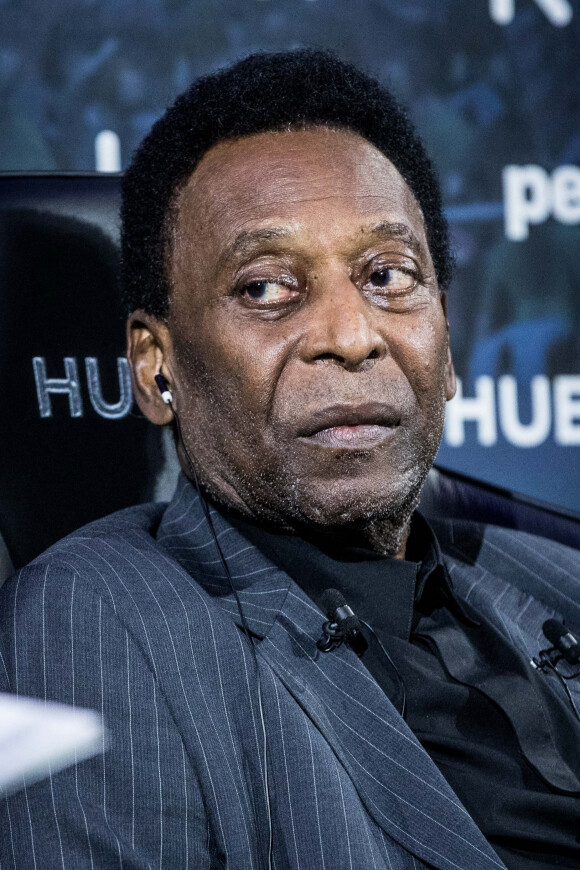 L'ancien footballeur international brésilien, Pelé (Edson Arantes do Nascimento) lors de la soirée organisé par l'horloger suisse Hublot "Hublot loves football" à l'hôtel Lutetia, dans le 6ème arrondissement de Paris, France. © Cyril Moreau/Bestimage