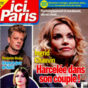 Couverture du magazine Ici Paris n°4043, paru le 28 décembre 2022.