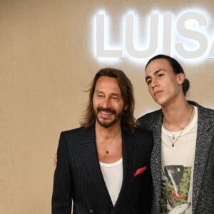 Bob Sinclar avec ses enfants Raphaël et Paloma Le Friant - Soirée LuisaViaRoma for UNICEF Winter Gala à Saint-Barthélemy, le 29 décembre 2022.