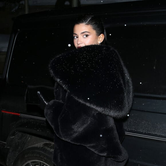 Exclusif - Kylie Jenner - Arrivées au dîner de réveillon du Nouvel An à Aspen, Colorado, Etats-Unis.
