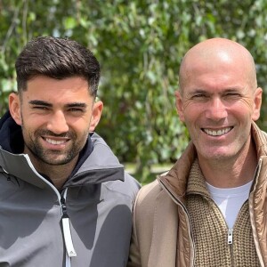 Enzo Zidane et son père, Zinedine Zidane.