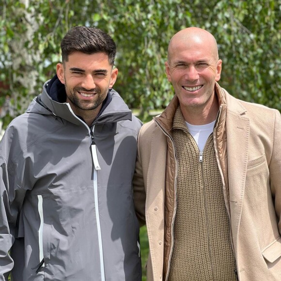 Enzo Zidane et son père, Zinedine Zidane.