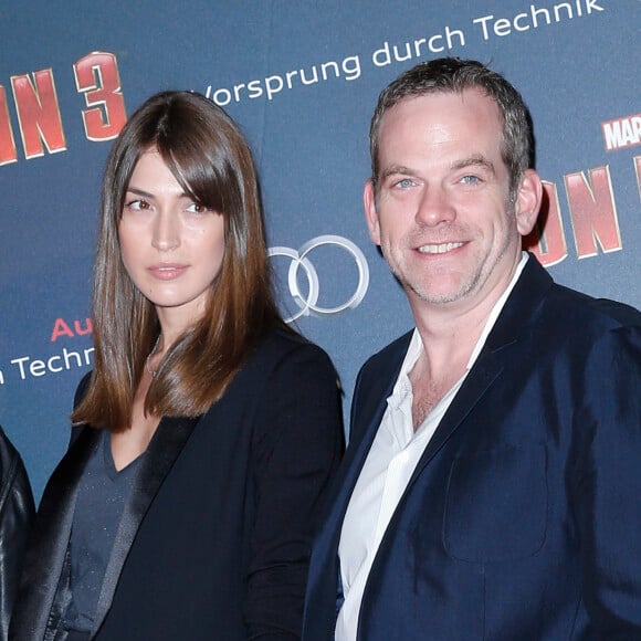 Garou et sa compagne Stephanie Fournier à l'avant première Parisienne de "Iron Man 3" au Grand Rex le 14 avril 2013