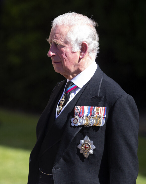 Le prince Charles, prince de Galles - Arrivées aux funérailles du prince Philip, duc d'Edimbourg à la chapelle Saint-Georges du château de Windsor. 