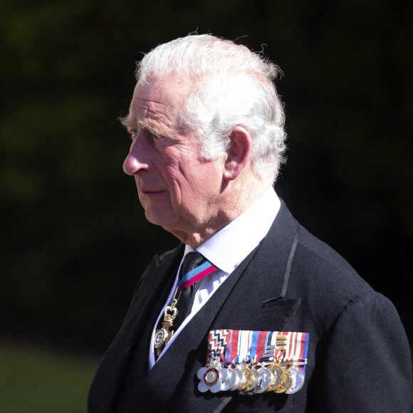 Le prince Charles, prince de Galles - Arrivées aux funérailles du prince Philip, duc d'Edimbourg à la chapelle Saint-Georges du château de Windsor. 