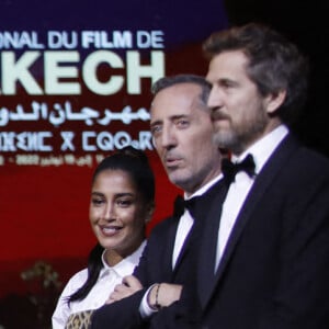 Tahar Rahim et Leila Bekhti lors de la cérémonie de clôture de la 19ème édition du Festival International du Film de Marrakech (FIFM) au Palais des Congrès à Marrakech, le 19 novembre 2022. © Denis Guignebourg/Bestimage 