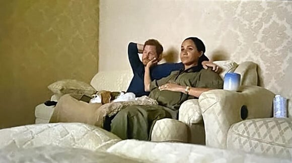 Le prince Harry et Meghan Markle dans le documentaire Netflix "Harry & Meghan".