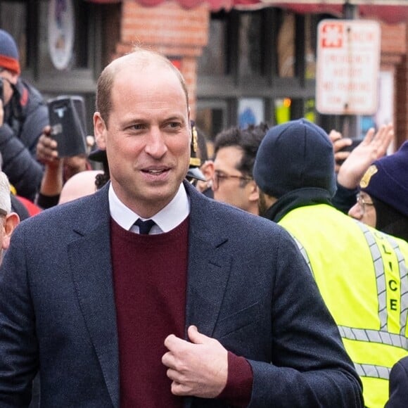 Le prince de Galles William et Kate Catherine Middleton, princesse de Galles, en visite au centre Roca à Chelsea dans le Massachusetts, à l'occasion de leur voyage officiel aux Etats-Unis le 1er décembre 2022.