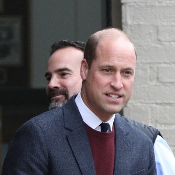 Le prince William, prince de Galles, et Catherine (Kate) Middleton, princesse de Galles, arrivent à Somerville, Massachusetts, États-Unis, le 1er décembre 2022, lors de leur visite officielle aux Etats-Unis. Le couple royal n'était plus venu aux Etats-Unis depuis 2014.