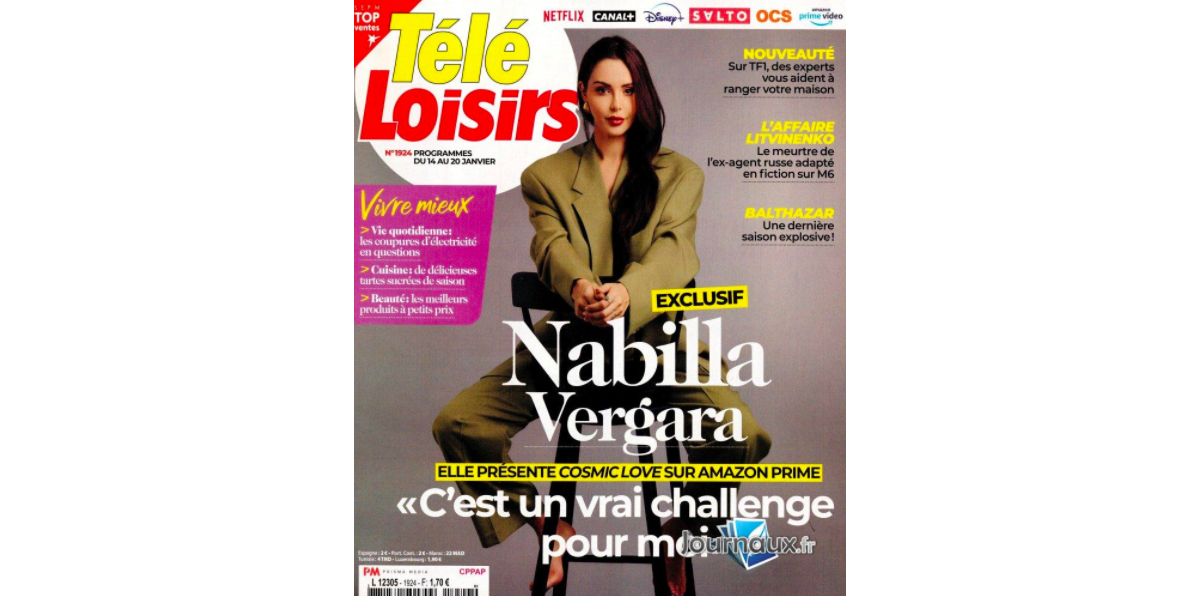 Photo Couverture Du Magazine Télé Loisirs N°1924 Paru Le 9 Janvier