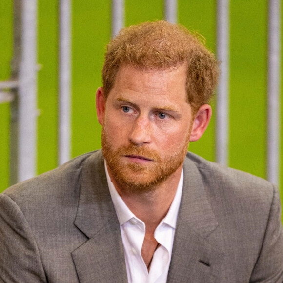 Le prince Harry, duc de Sussex, lors d'une conférence de presse pour l'événement Invictus Games Dusseldorf 2023 One Year to Go à Düsseldorf, Allemagne, le 6 septembre 2022. 