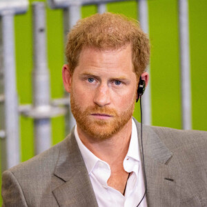 Le prince Harry, duc de Sussex, lors d'une conférence de presse pour l'événement Invictus Games Dusseldorf 2023 One Year to Go à Düsseldorf, Allemagne, le 6 septembre 2022. 