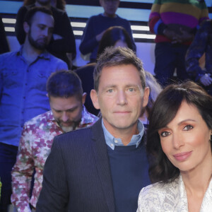 Exclusif - Daniel Riolo et sa compagne Géraldine Maillet - Sur le plateau de l'émission TPMP (Touche Pas à Mon Poste) présentée en direct par C.Hanouna et diffusée sur C8 - Paris le 02/01/2023 - © Jack Tribeca / Bestimage