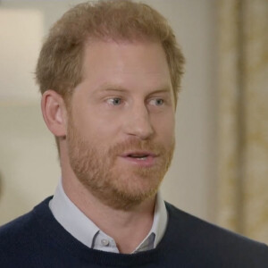 Le prince Harry accorde son unique interview au Royaume Uni au journaliste Tom Bradby pour la sortie de son autobiographie choc "Spare" (Le Suppléant) le 8 janvier 2023. 