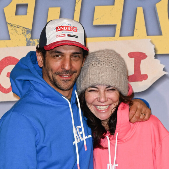 Tomer Sisley et sa femme Sandra Sisley - Avant-première du film "Super-héros malgré lui" au cinéma Le Grand Rex à Paris le 31 janvier 2022. © Coadic Guirec/Bestimage