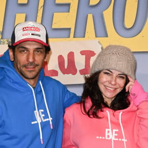 Tomer Sisley et sa femme Sandra Sisley - Avant-première du film "Super-héros malgré lui" au cinéma Le Grand Rex à Paris le 31 janvier 2022. © Coadic Guirec/Bestimage