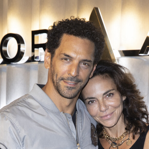 Exclusif - Tomer Sisley et sa femme Sandra - Arrivées au concert hommage à Johnny Hallyday "Que je t'aime" à l'AccorHotels Arena Paris Bercy à Paris. Le 14 septembre 2021 © Borde-Jacovides-Moreau / Bestimage 