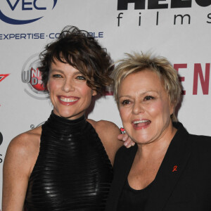 Anne Le Nen et sa compagne Muriel Robin - Avant-première du film "Des gens bien" au cinéma Gaumont-Opéra à Paris le 2 avril 2019. © Coadic Guirec/Bestimage 