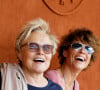 Muriel Robin et sa femme Anne Le Nen au village des Internationaux de France de Tennis de Roland Garros à Paris. © Dominique Jacovides-Cyril Moreau / Bestimage 