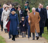 Le roi Charles III, Camilla - La famille royale d'Angleterre assiste au service religieux de Noël à l'église St Mary Magdalene à Sandringham, Norfolk le 25 décembre 2022. 