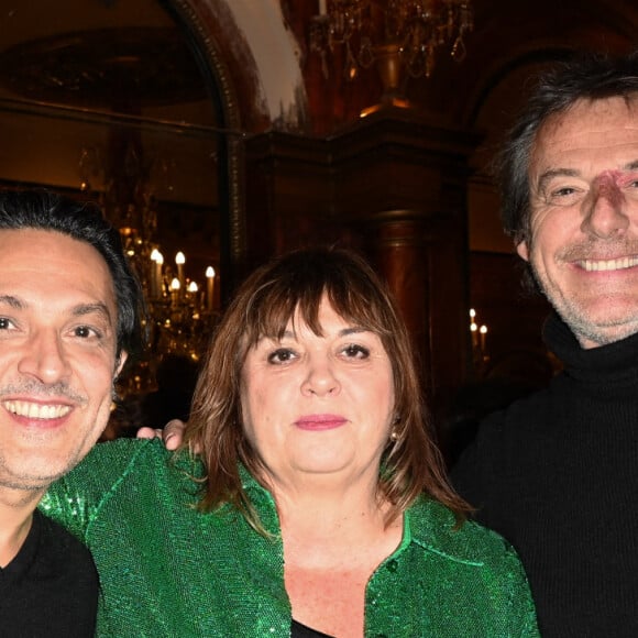 Exclusif - Olivier Sitruk, Michèle Bernier et Jean-Luc Reichmann - 100ème de la pièce "Je préfère qu'on reste ensemble" au Théâtre des Variétés à Paris le 12 janvier 2023. © Coadic Guirec/Bestimage