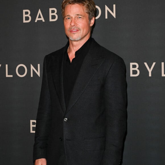 Brad Pitt à la première du film "Babylon" au cinéma Le Grand Rex à Paris, France, le 14 janvier 2023. © Coadic Guirec/Bestimage