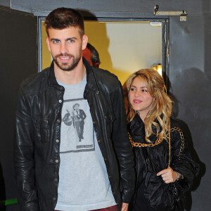 Shakira et son compagnon Gerard Pique au lancement du nouveau livre de Joan Pique, le pere de Gerard, a Barcelone.
