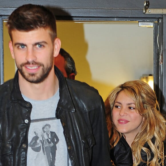 Shakira et son compagnon Gerard Pique au lancement du nouveau livre de Joan Pique, le pere de Gerard, a Barcelone.