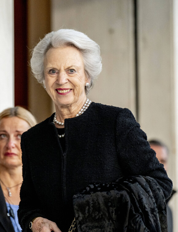 Princesse Benedikte du Danemark - Obsèques du roi Constentin II de Grèce : arrivées au dîner la veille de la cérémonie à l'hôtel Grande Bretagne à Athènes le 15 janvier 2023. 