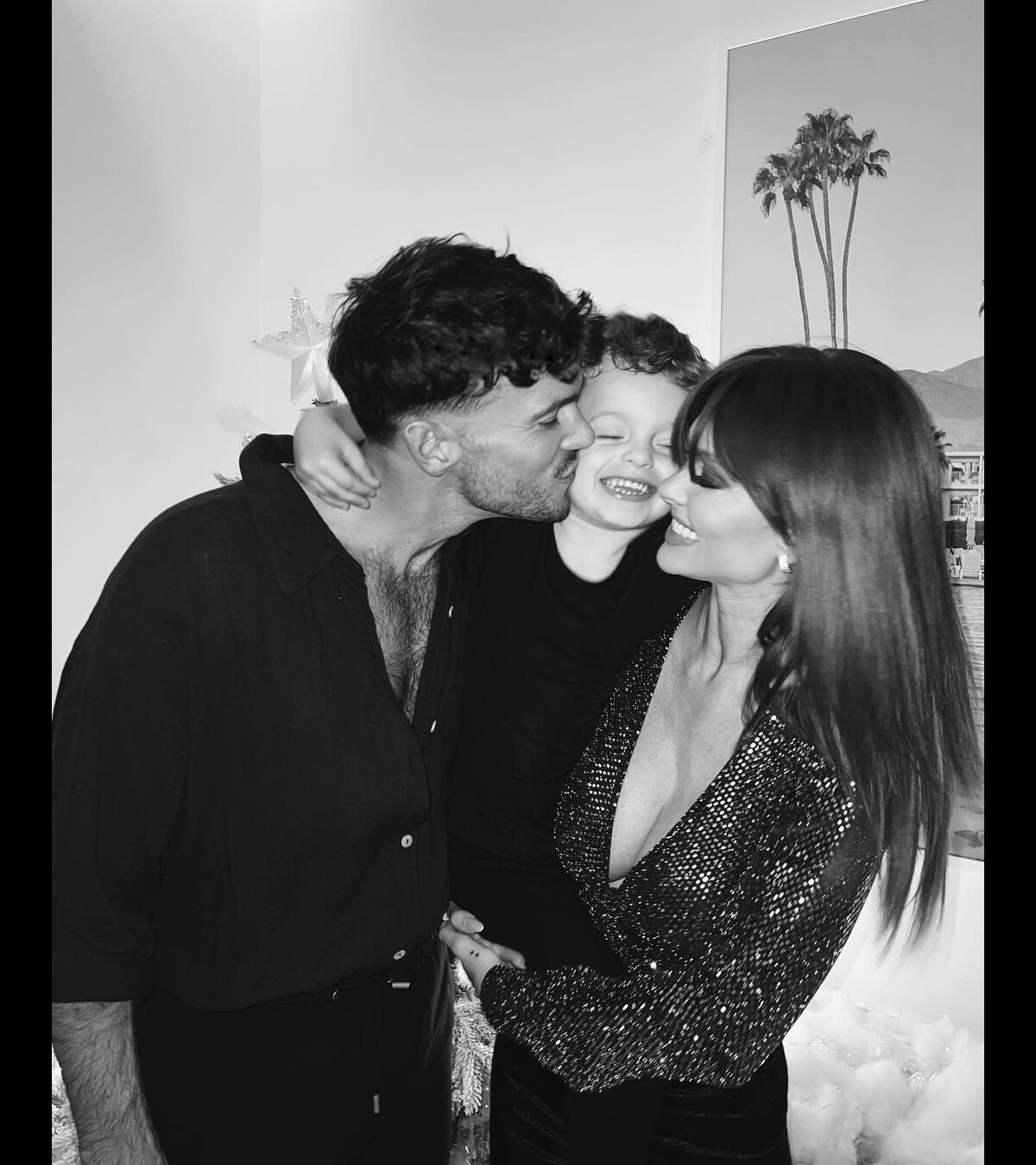 Photo : Caroline Receveur et Hugo Philip avec leur fils Marlon - Purepeople
