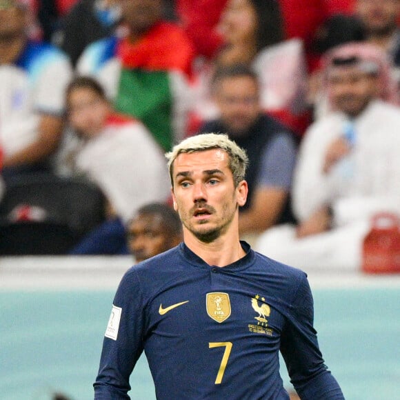 Antoine Griezmann lors du match de football de quart de finale opposant la France à l'Angleterre lors de la coupe du Monde (FIFA 2022) au stade Al Bayt à Al Khor au Qatar, le 10 décembre 2022. La France a gagné 2-1. © Jean-Baptiste Autissier/Panoramic/Bestimage