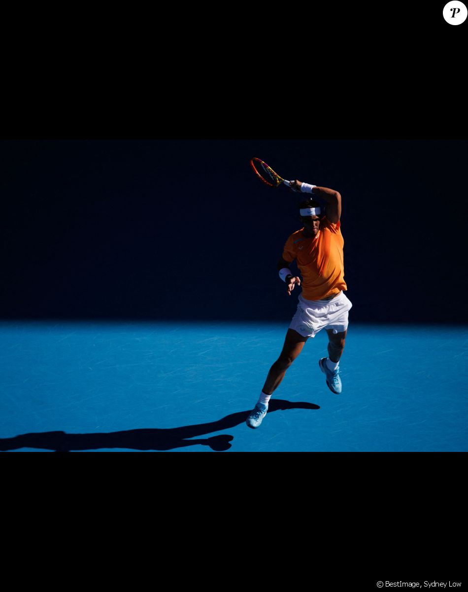 Rafael Nadal face à Jack Draper lors du tournoi de l'Open d'Australie à Melbourne, le 15 janvier 2023. © Sydney Low/CSM via Zuma Press/Bestimage