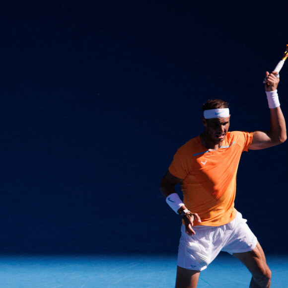 Rafael Nadal face à Jack Draper lors du tournoi de l'Open d'Australie à Melbourne, le 15 janvier 2023. © Sydney Low/CSM via Zuma Press/Bestimage