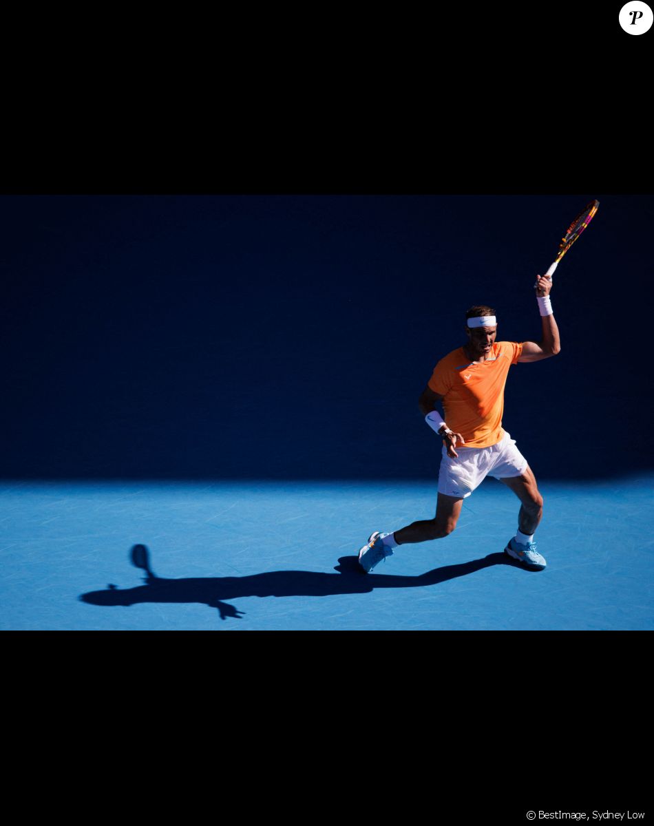 Rafael Nadal face à Jack Draper lors du tournoi de l'Open d'Australie à Melbourne, le 15 janvier 2023. © Sydney Low/CSM via Zuma Press/Bestimage