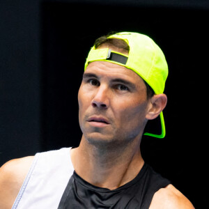 L'Espagnol Rafael "Rafa" Nadal s'entraîne avant l'Open d'Australie 2023 au Melbourne Park à Melbourne, Australie, le 13 janvier 2023 . © Chris Putnam/Zuma Pres/Bestimage 