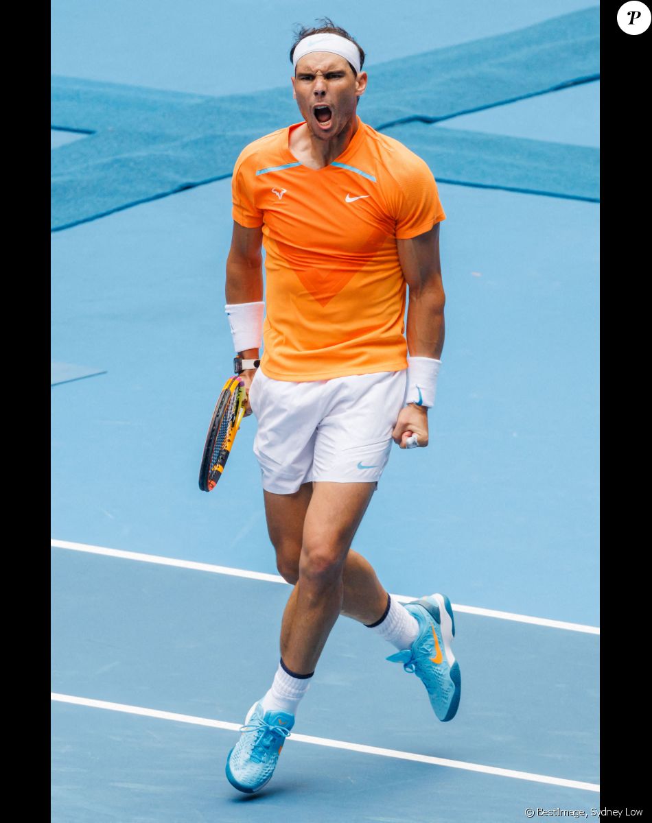 Rafael Nadal face à Jack Draper lors du tournoi de l'Open d'Australie à Melbourne, le 15 janvier 2023. © Sydney Low/CSM via Zuma Press/Bestimage