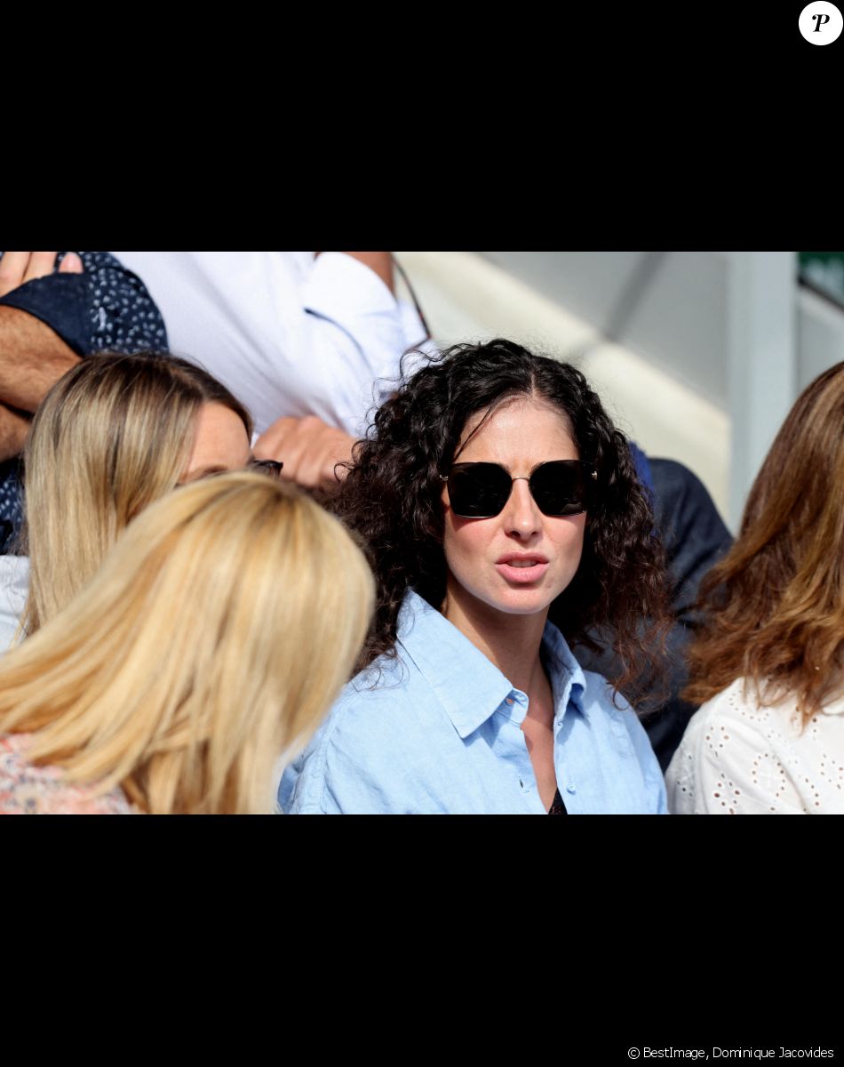 Xisca Perello (Femme de Rafael Nadal) dans les tribunes lors des Internationaux de France de Tennis de Roland Garros 2022. Paris, le 5 juin 2022. © Dominique Jacovides/Bestimage