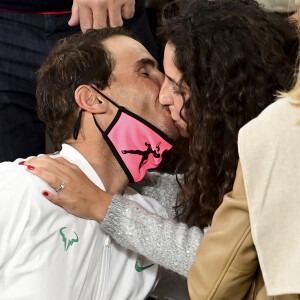 Xisca Perello, la femme de Rafael Nadal - Rafael Nadal remporte la finale homme des internationaux de France de Roland Garros à Paris le 11 octobre 2020. © JB Autissier / Panoramic / Bestimage 