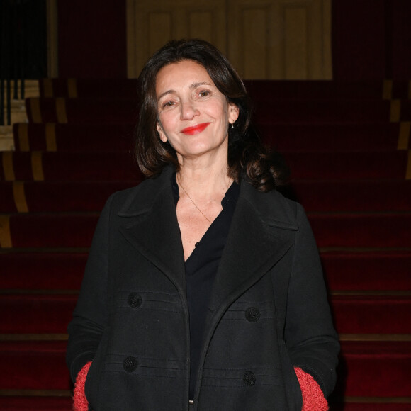 Exclusif - Valérie Karsenti - 100ème de la pièce "Je préfère qu'on reste ensemble" au Théâtre des Variétés à Paris le 12 janvier 2023. © Coadic Guirec/Bestimage