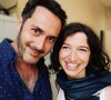 Emanuele Giorgi avec sa compagne Cécile Mazéas sur le tournage de "Plus belle la vie", le 22 juillet 2020