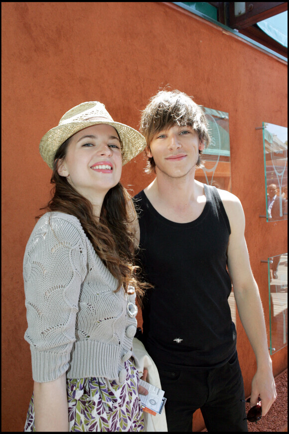 Gaspard Ulliel et Cécile Cassel - Tournoi de Roland-Garros en 2006