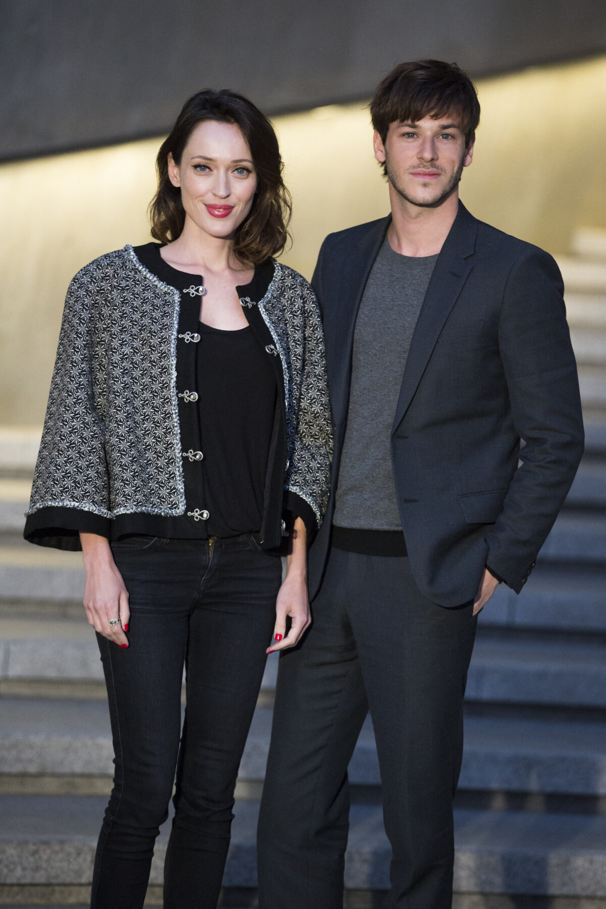 Photo : Gaspard Ulliel et Gaëlle Pietri au Photocall du défilé Chanel ...