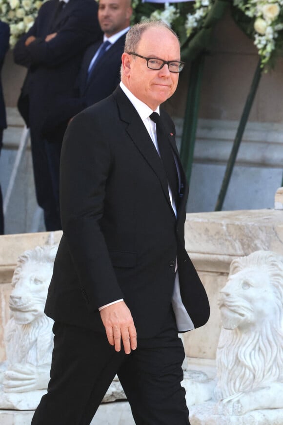 Le Prince Albert II de Monaco aux obsèques du roi Constantin de Grèce à Athènes, le 16 janvier 2023. Photo by Raúl Terrel/Europa Press/ABACAPRESS.COM
