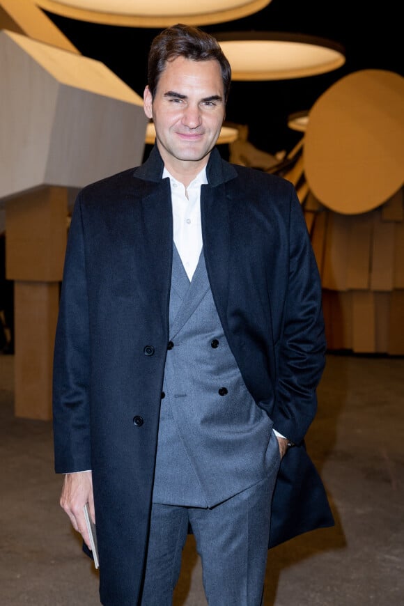 Roger Federer au défilé Chanel Haute Couture printemps/été lors de la fashion week à Paris. © Olivier Borde / Bestimage