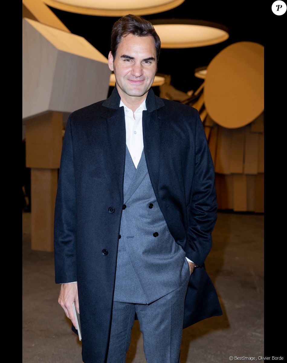 Roger Federer au défilé Chanel Haute Couture printemps/été lors de la fashion week à Paris. © Olivier Borde / Bestimage