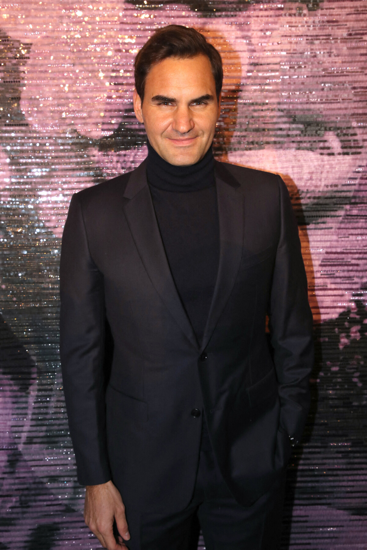 Photo Roger Federer Photocall au défilé de mode HauteCouture